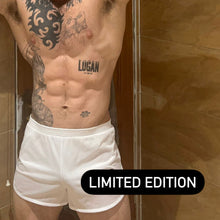 Load image into Gallery viewer, **LIMITED EDITION** Dangerously Short Silkies / Runners (White)