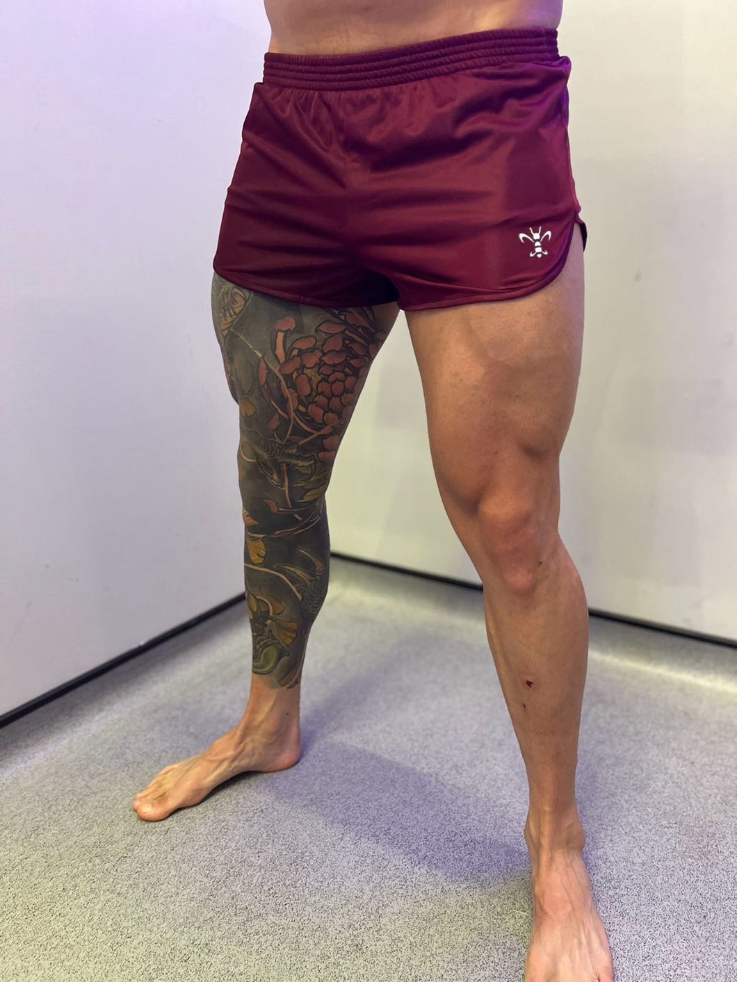 Dangerously Short Silkies / Runners (Red-Burgundy)